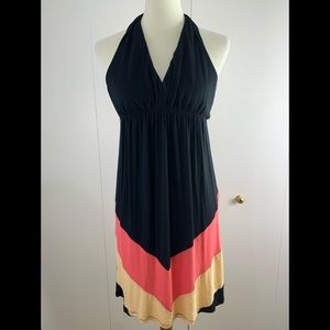 VFish sundress M black Orange yellow Racerback